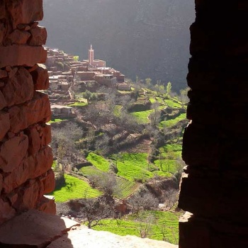 Vue du village d'Aguerd